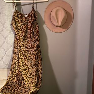 Medium cheetah print silk dress